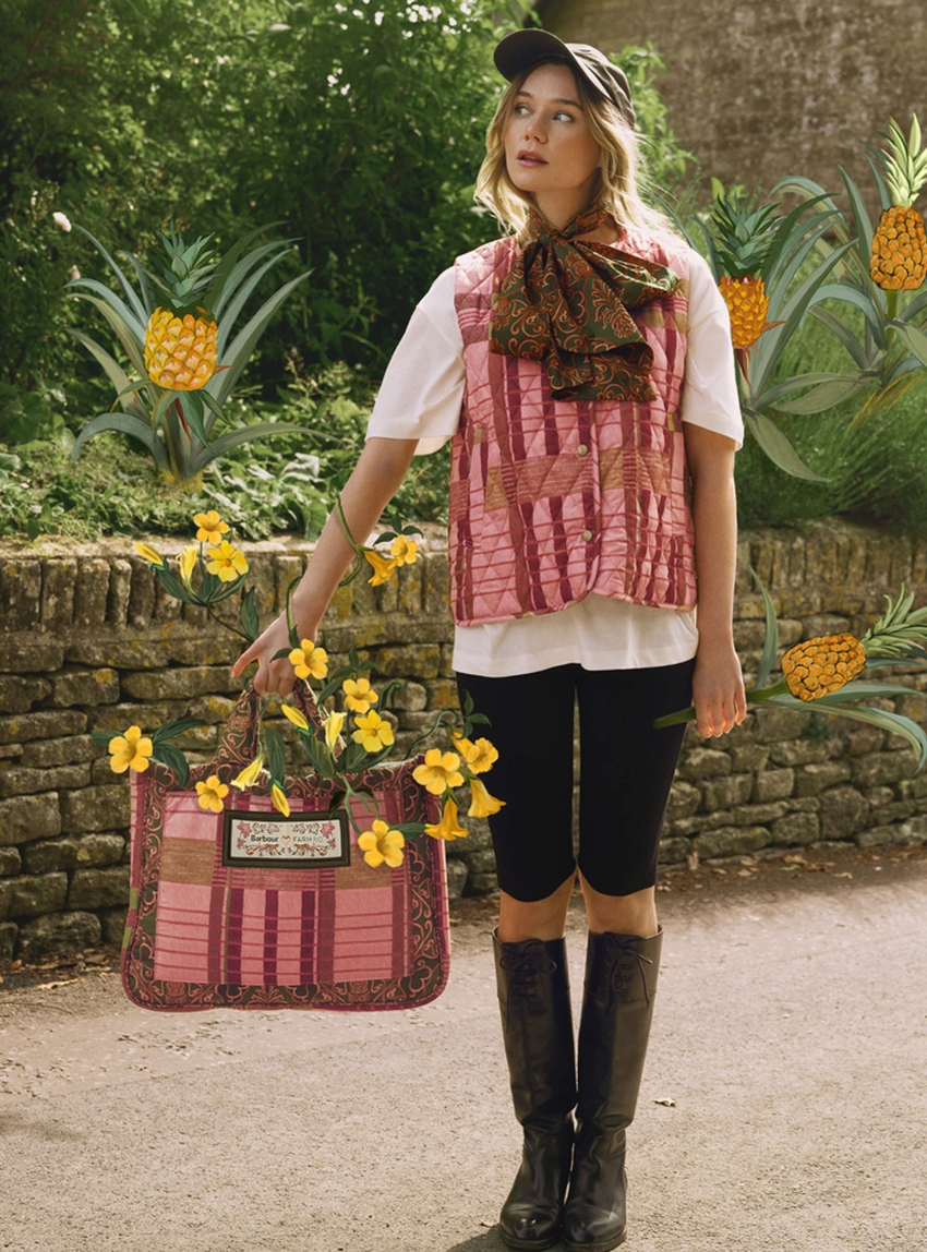 Barbour X Farm Rio Fernanda Liner - Pink