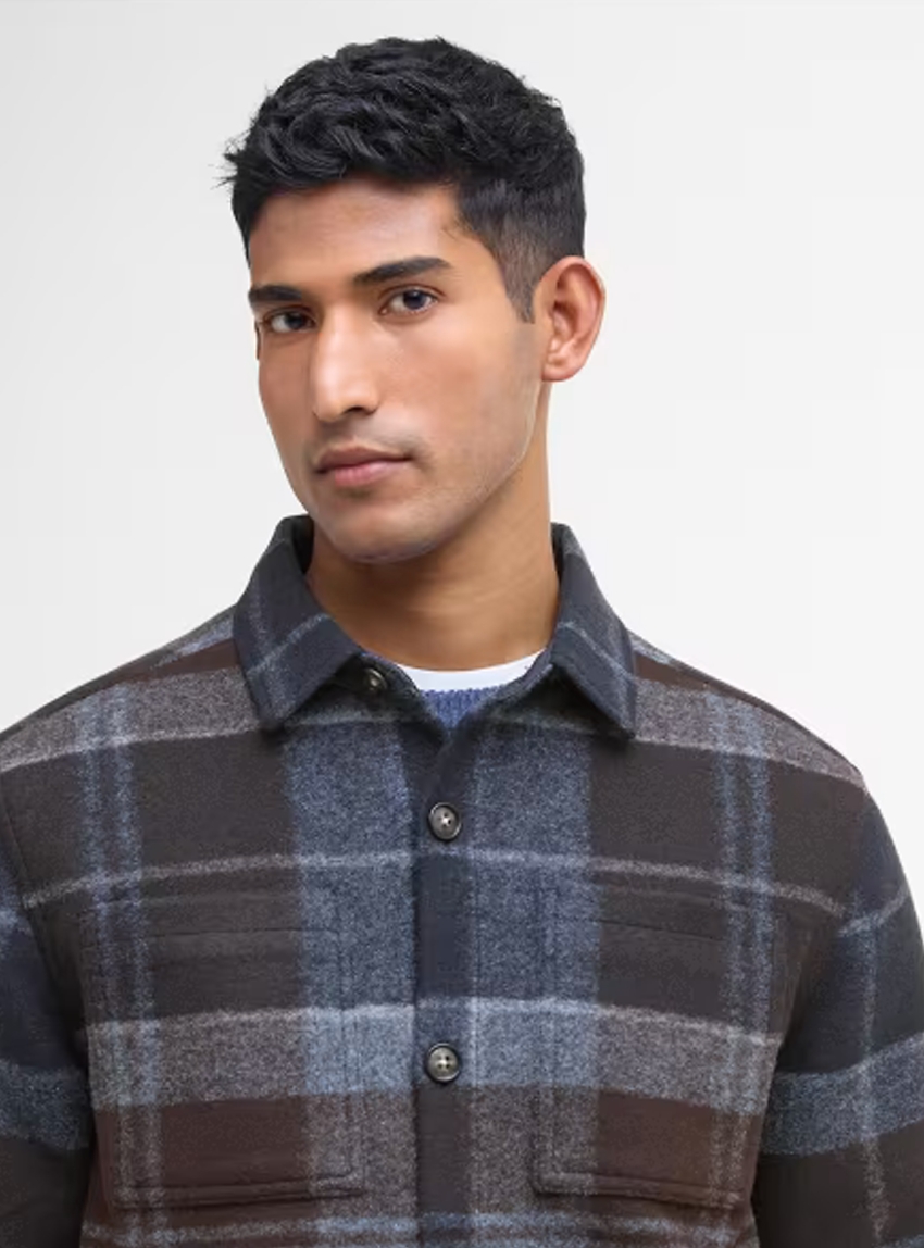 Barbour Chapter Check Overshirt - Brown