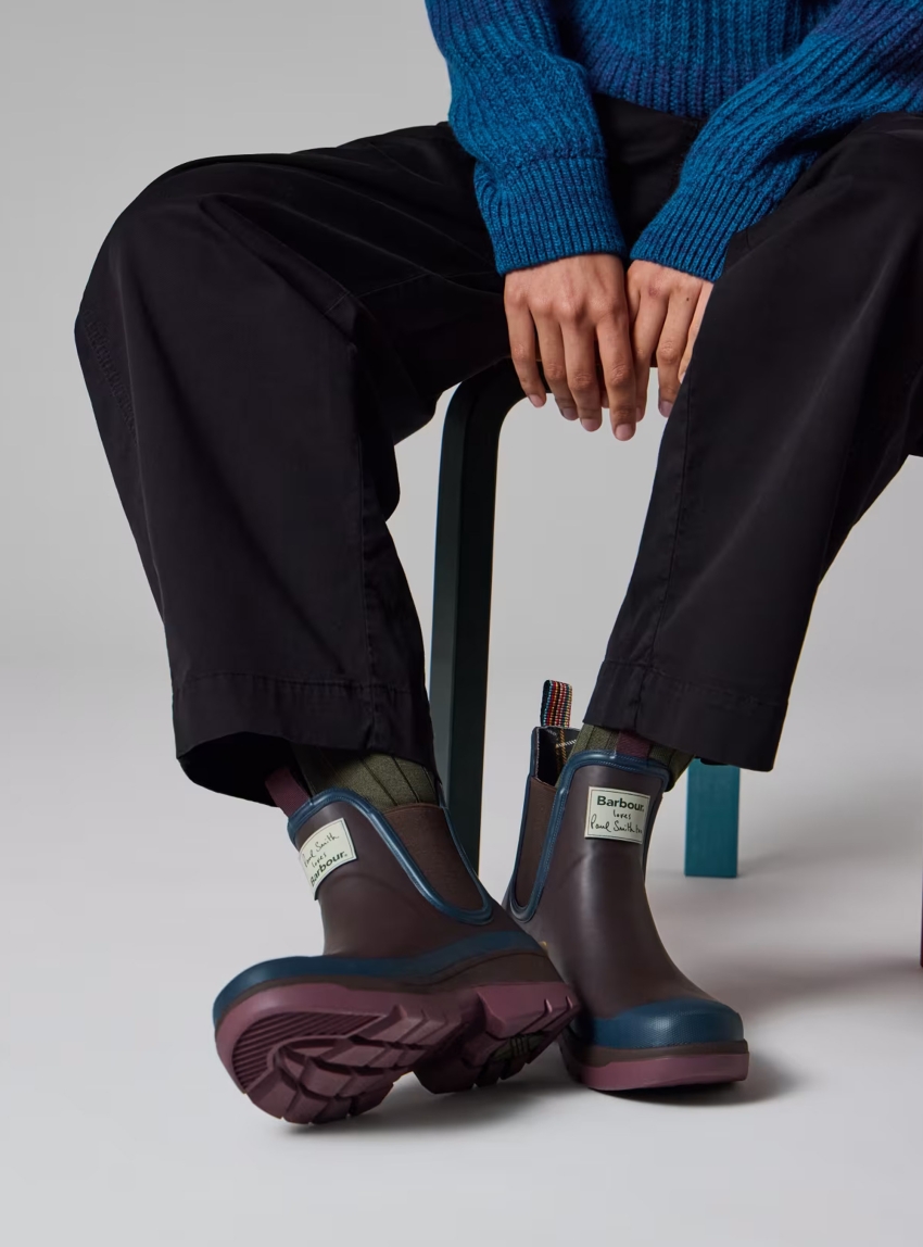 Barbour Barbour X Paul Smith Chelsea Welly - Brown
