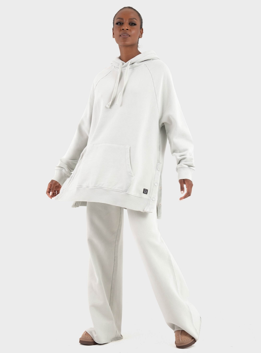 Dirty Laundry Oversized Raglan Hoodie - Beige