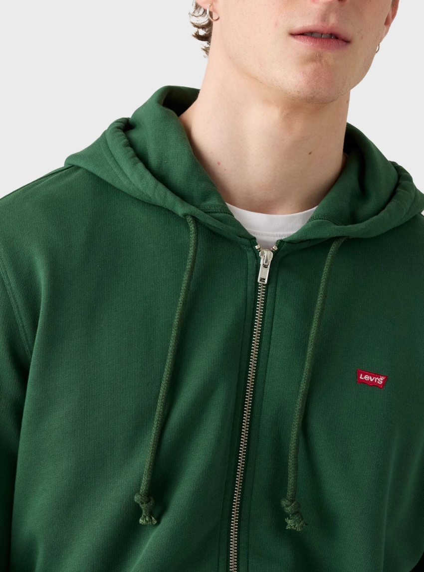 Levi's Original Housemark Zip Up Hoodie - Dark Green