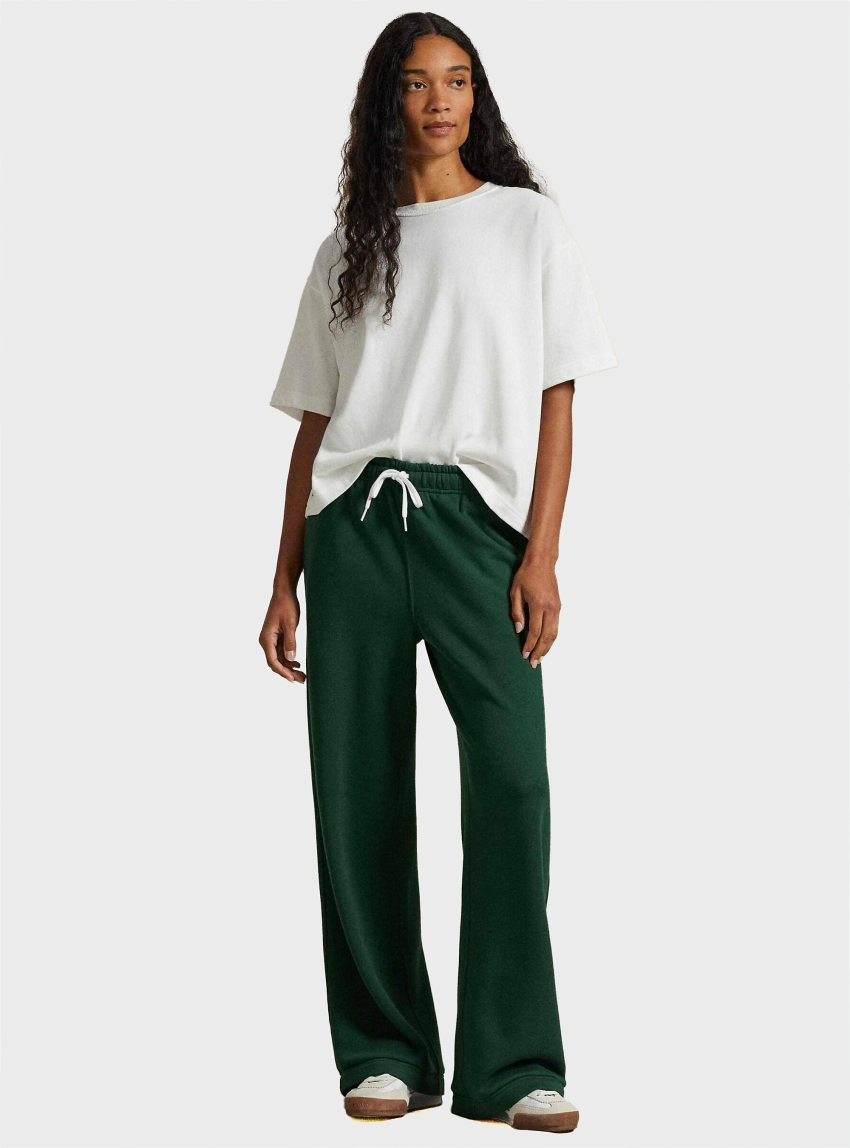 Polo Ralph Lauren Drawstring Wide-Leg Tracksuit Bottoms - Dark Green