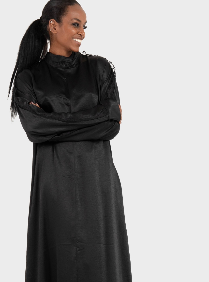 Collectiva Noir Castle Dress - Black