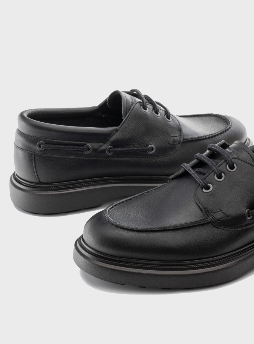 Ambitious Lorenzo Boat Shoes - Black