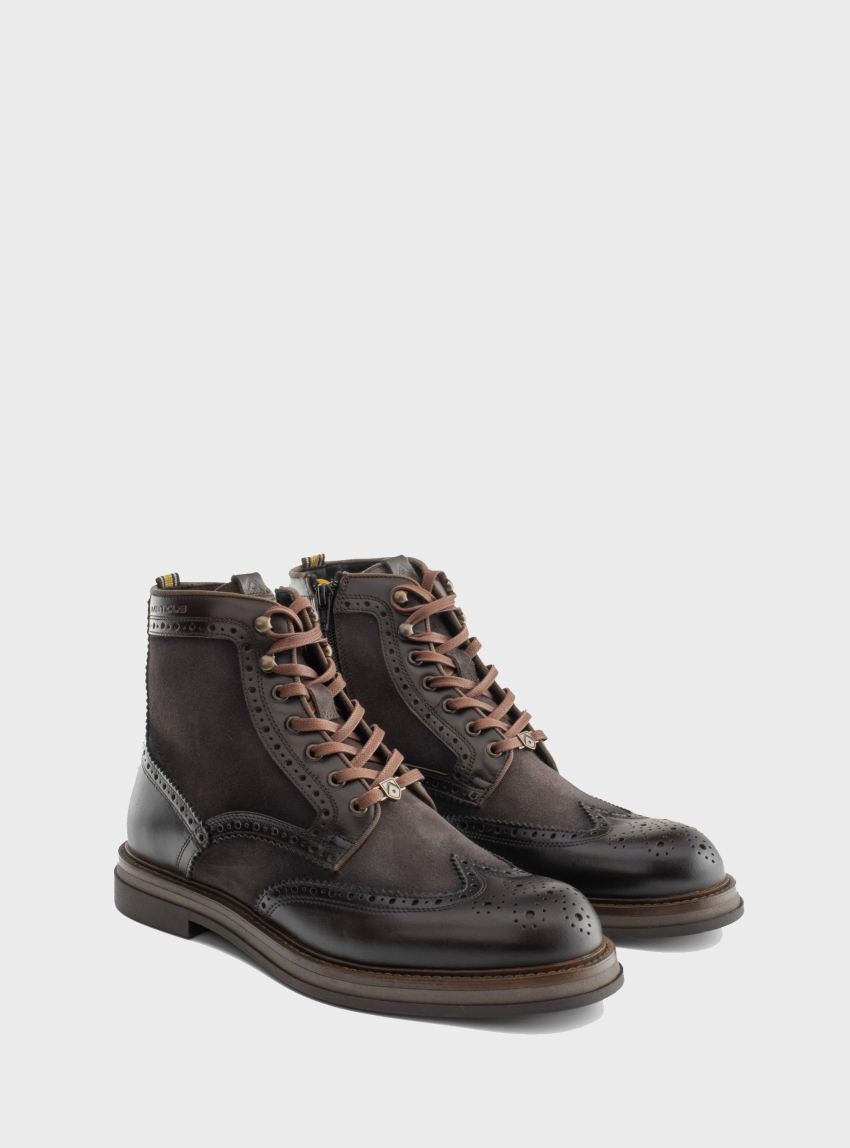 Ambitious Btr Brogue Boots - Brown