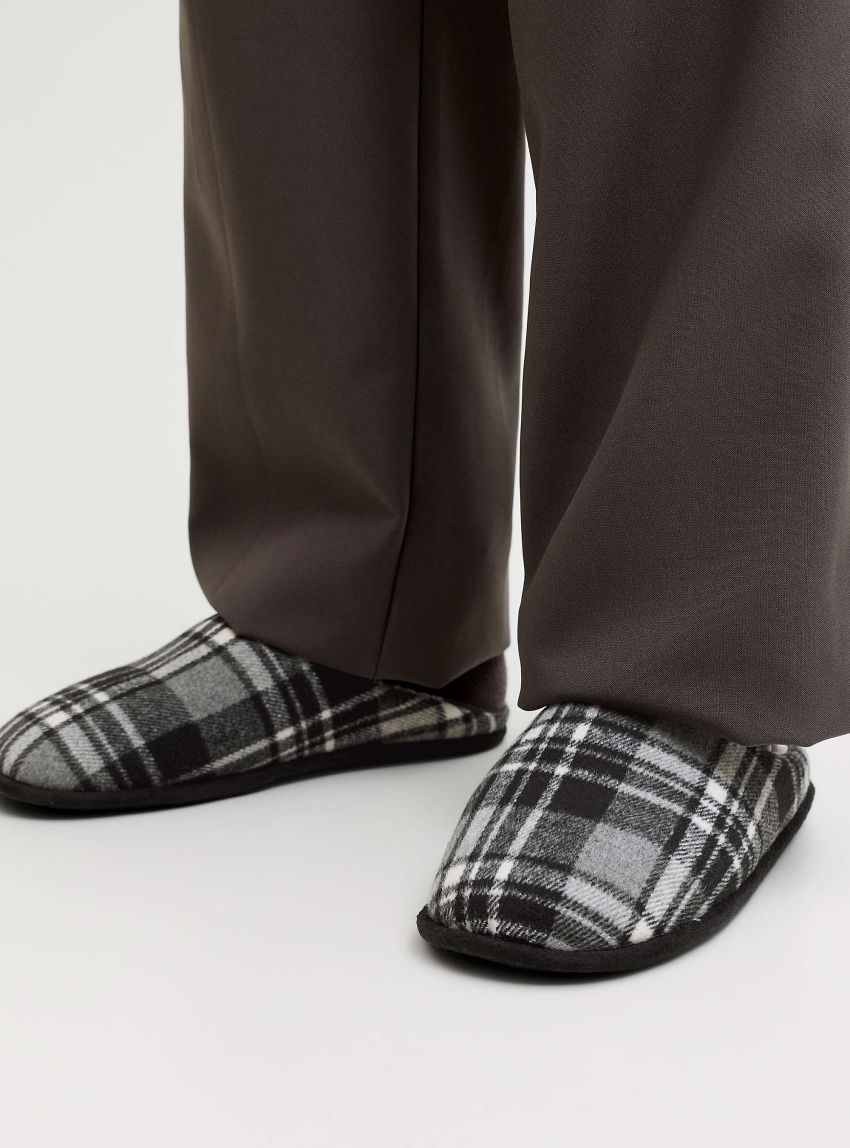 Jack & Jones Murphy Mule Home Slippers - Anthracite