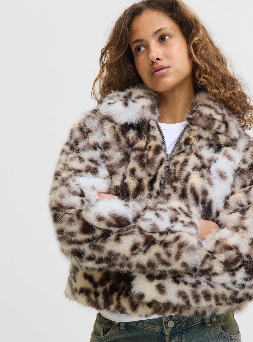 JJXX Tania Leo Jacket - Leopard Print