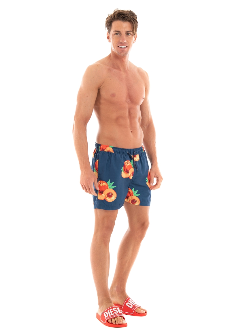 Selected Swim All Over Print Swim Shorts - Blue