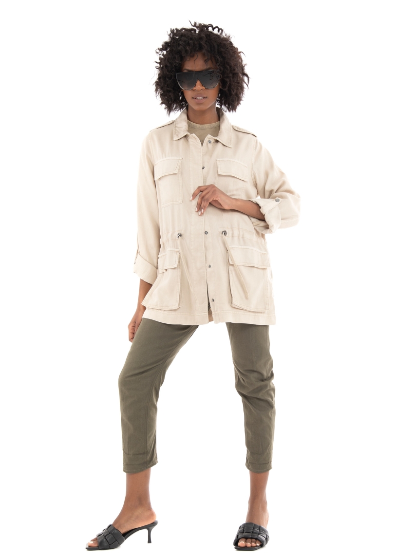 Only Kenya Life Utility Jacket - Light Beige