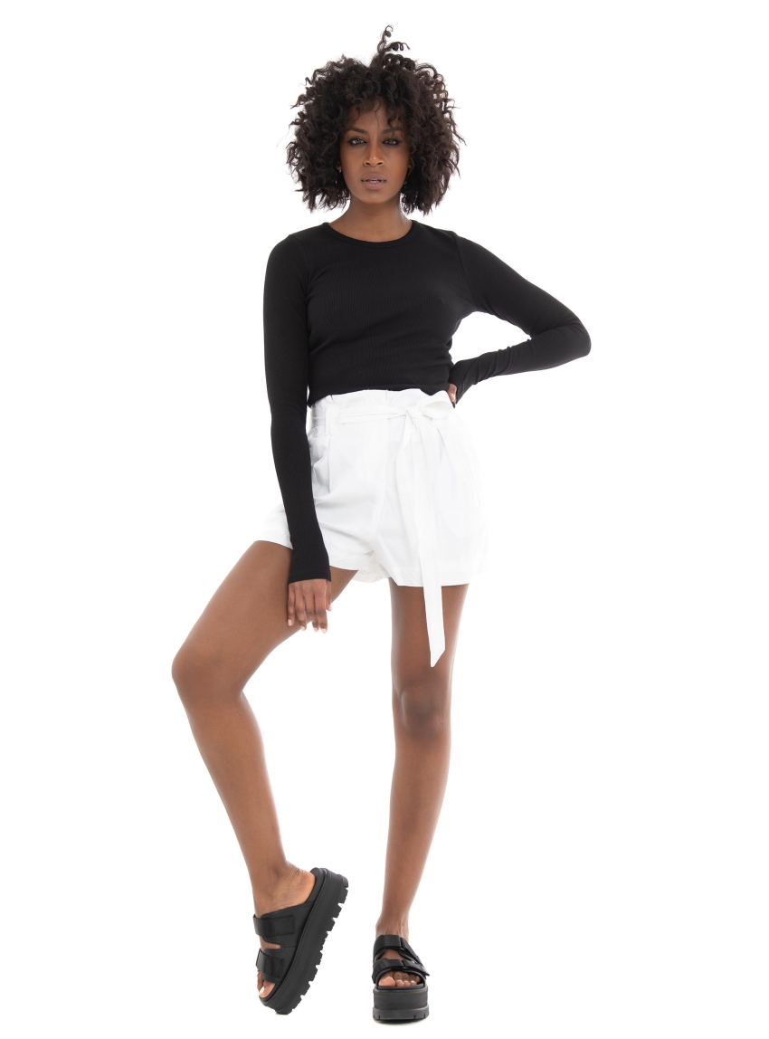 Superdry Ovin Vintage Paper Bag Shorts - White