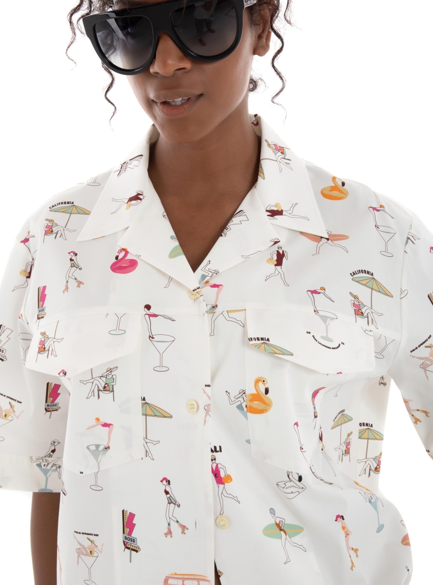Boss Shirt Bariana - White