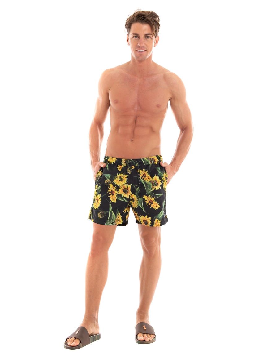 Jack & Jones Crete Akm Flowers Swim Shorts - Black