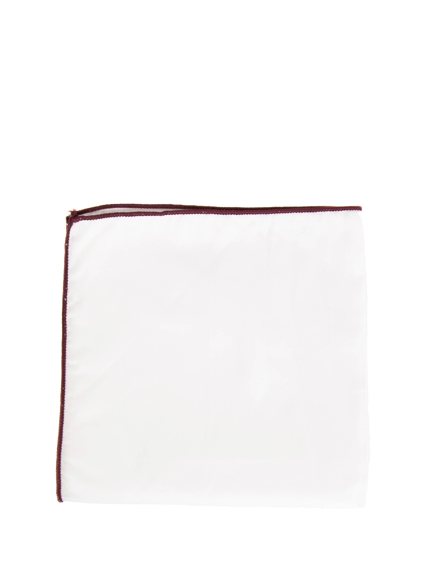 Stefano Mario Pocket Square - Bordeaux