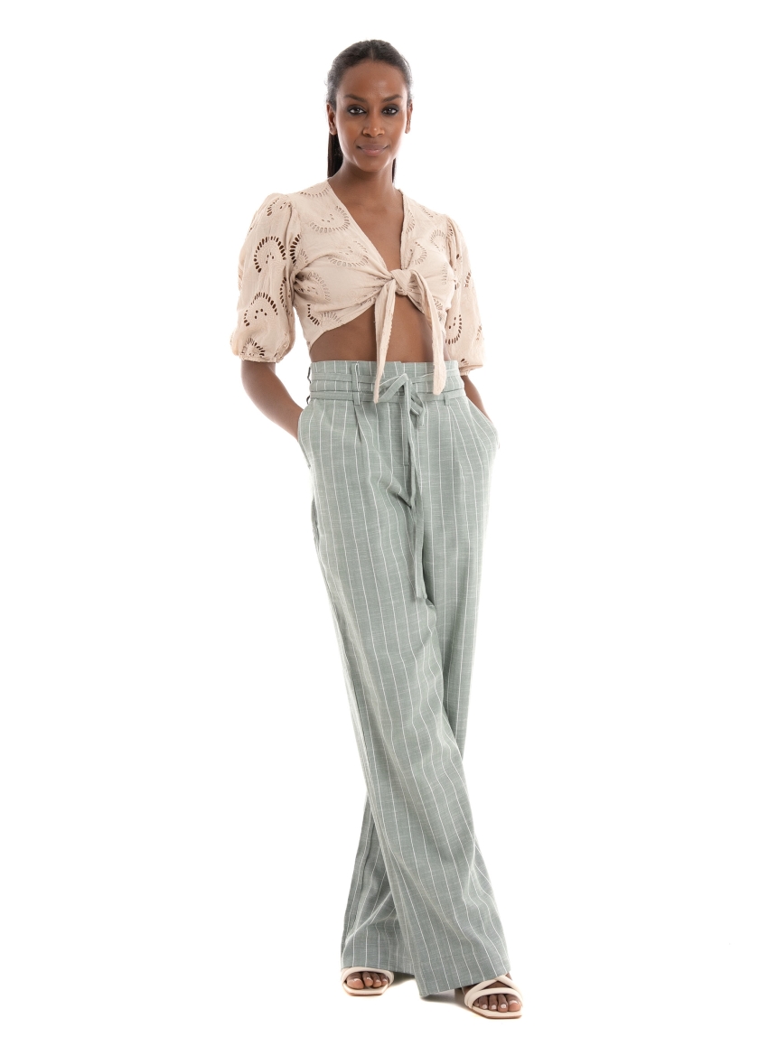 Gues Silvia Eyelet Top - Beige