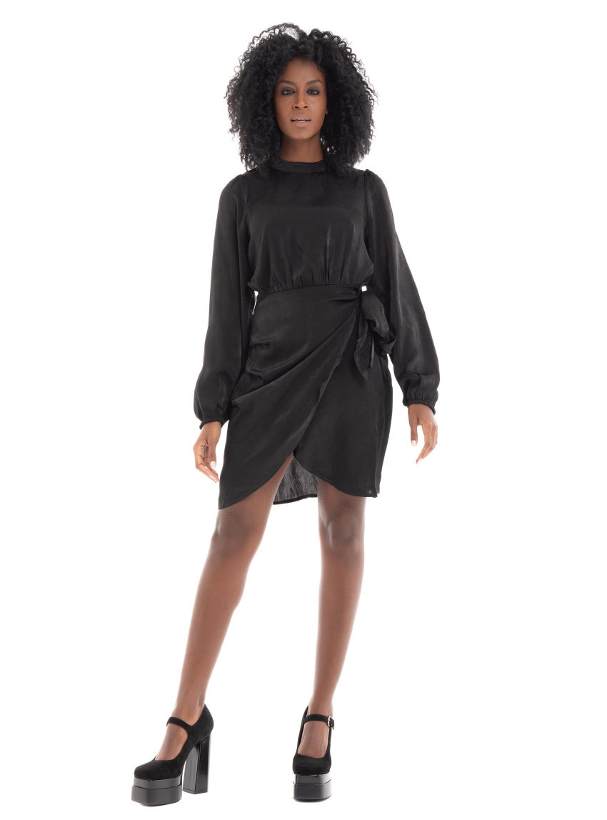 Only Mille Wrap Dress - Black