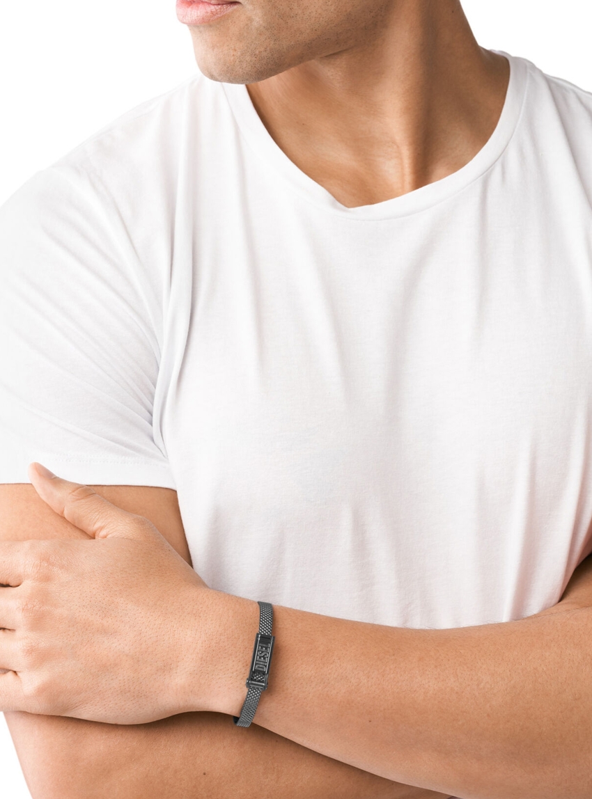 Diesel Stack Bracelet - Gunmetal