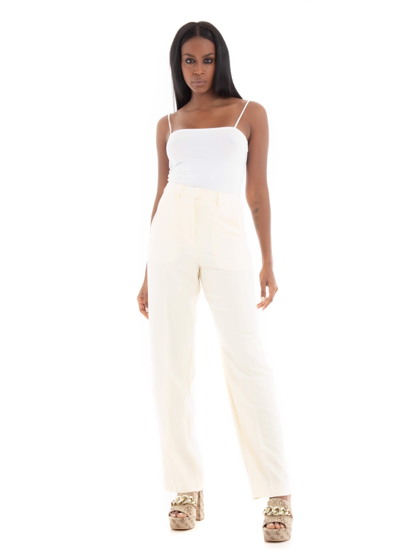 JJXX Mary High Waist Pants - Pearl