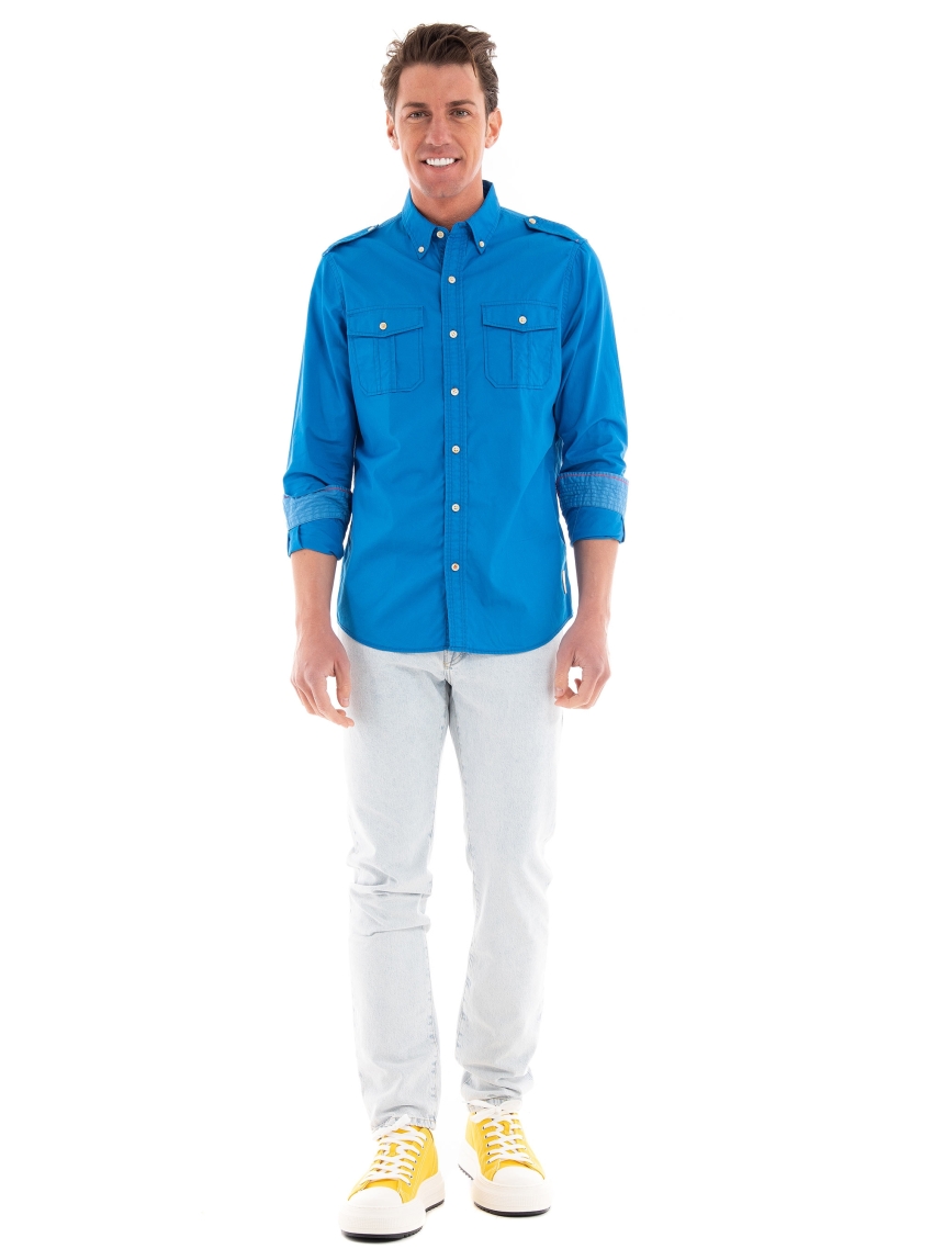 Scotch & Soda Workwear Shirt - Sky Blue