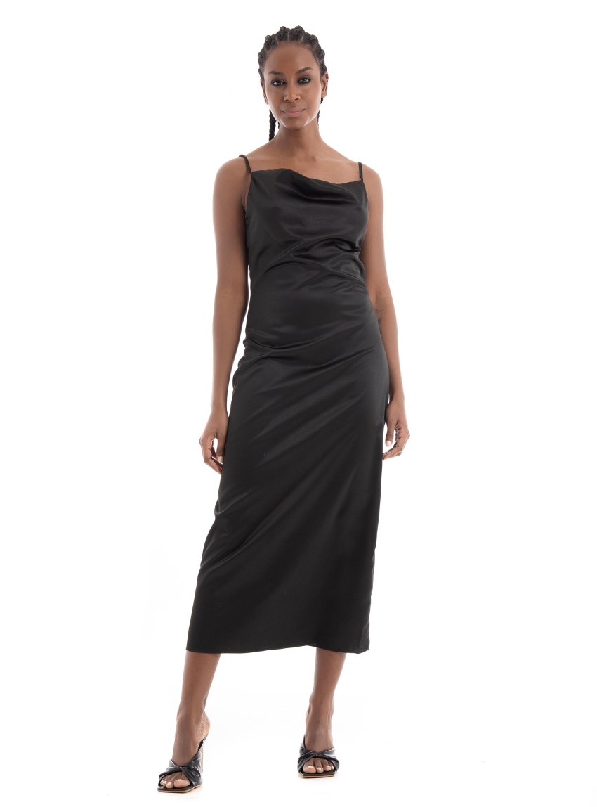 Glamorous Sateen Dress - Black