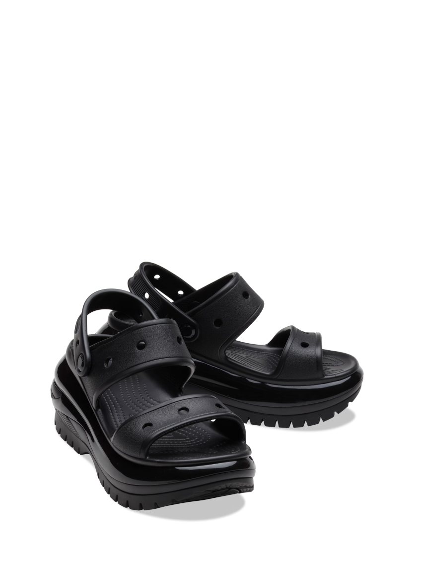 Crocs Classic Mega Crush Sandals - Black