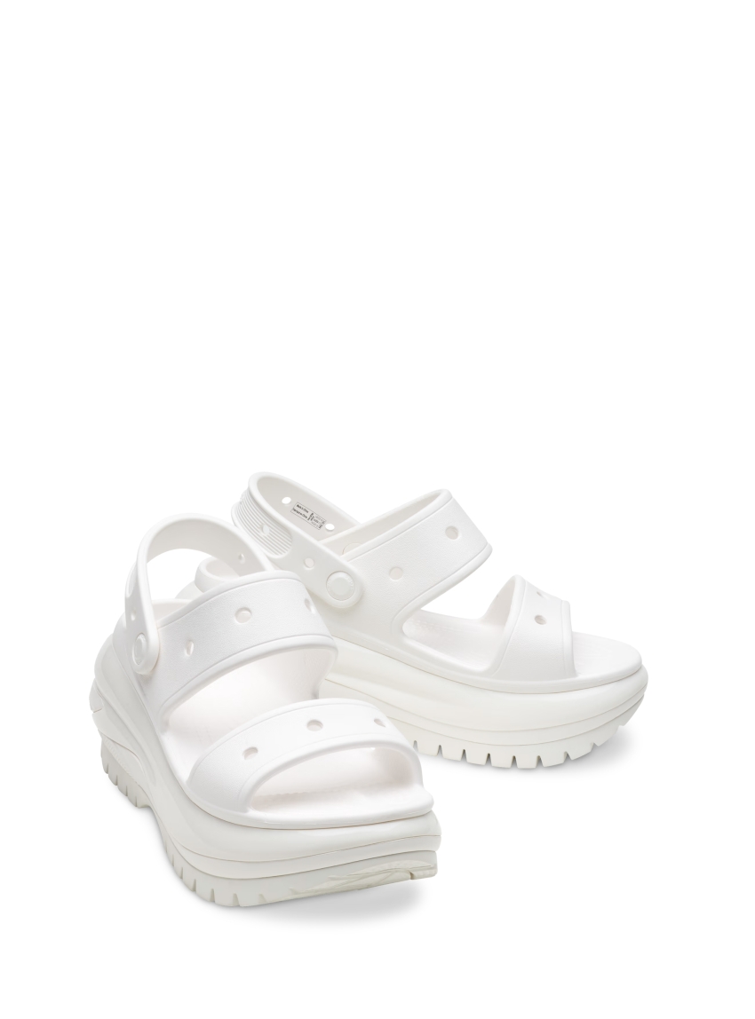 Crocs Classic Mega Crush Sandals - White