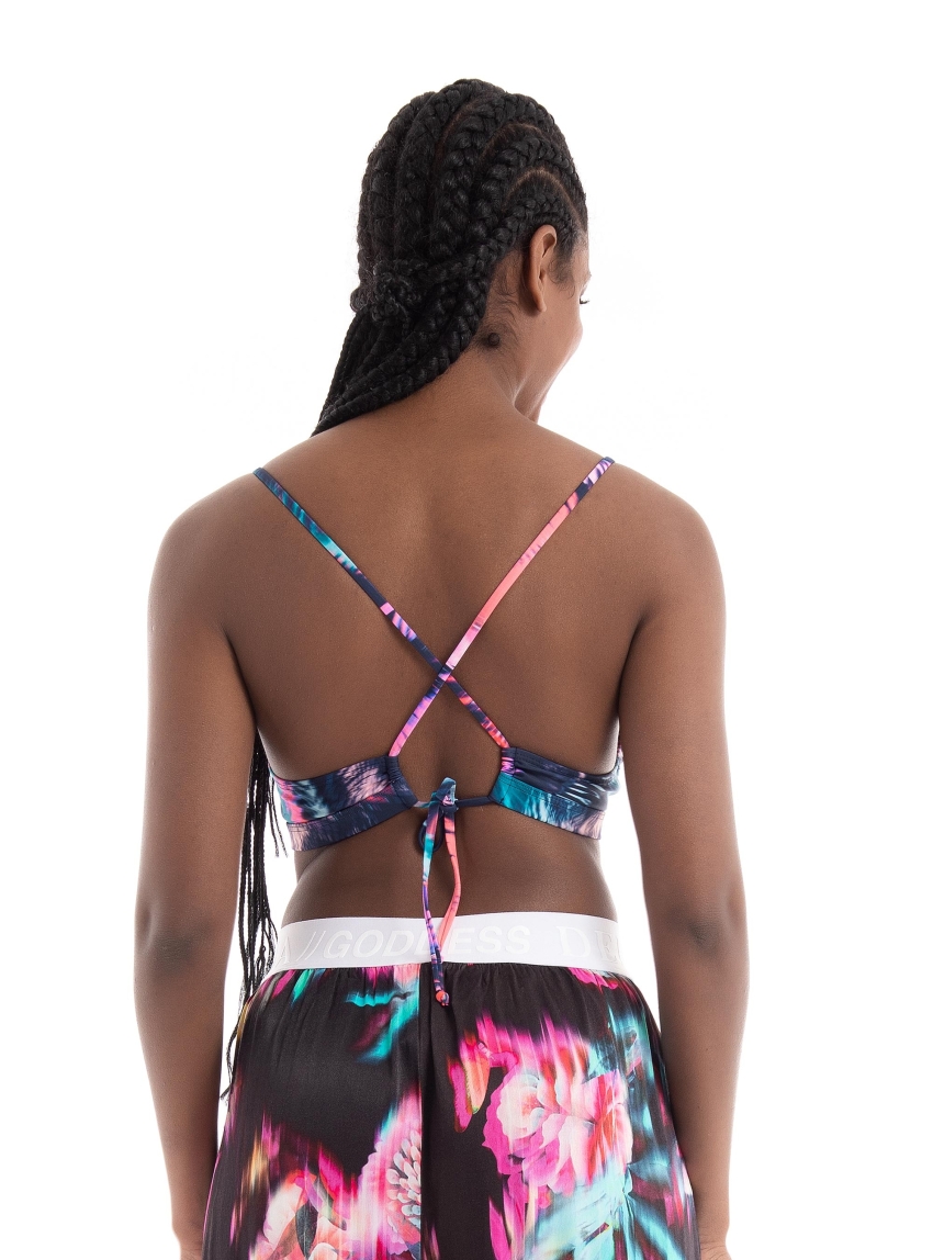 Superdry Ovin Vintage Tri Bikini Top - Multi Colors
