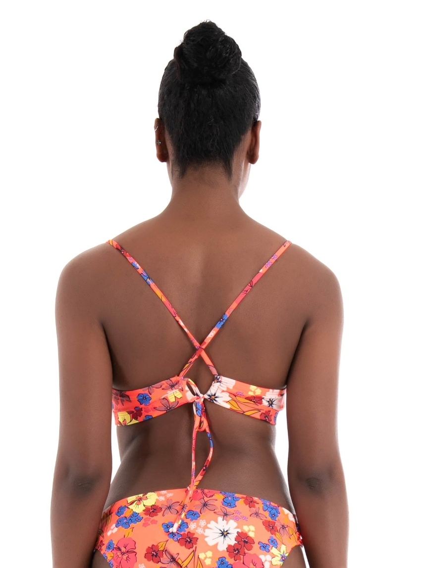 Superdry Ovin Vintage Tri Bikini Top - Coral