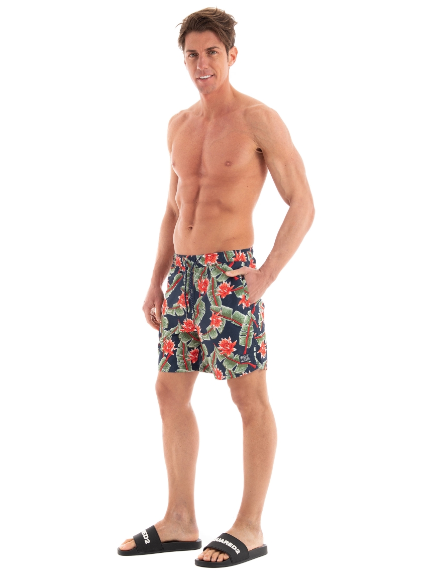 Superdry Vintage Hawaiian Swim Shorts - Blue