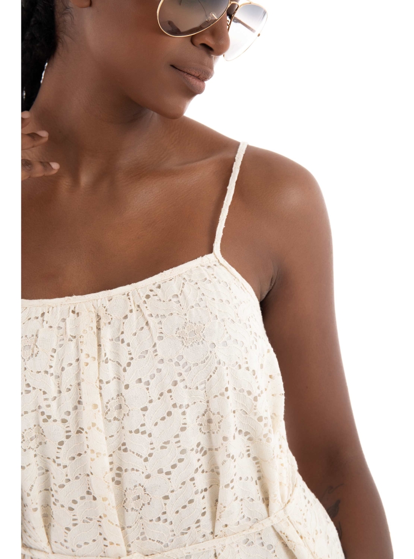 Ioanna Kourbela "Alice Opulence" Jumpsuit - Ecru