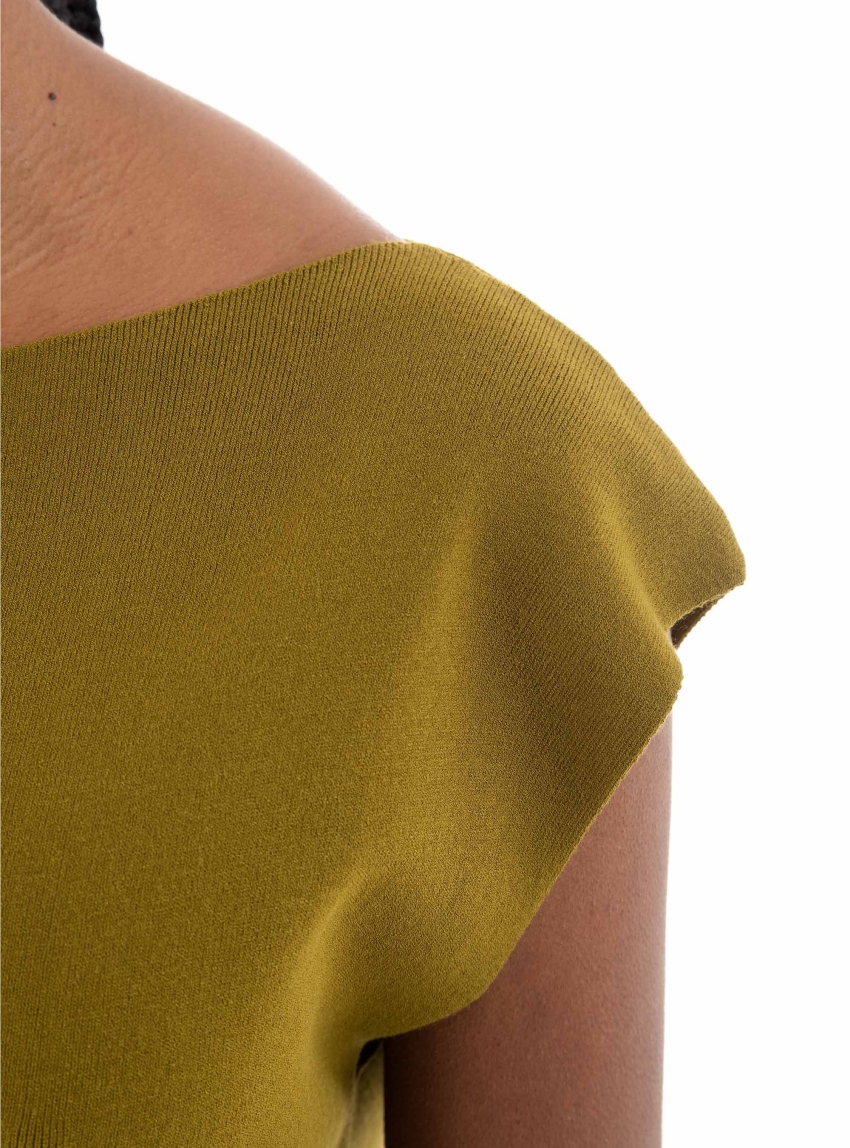 Ioanna Kourbela "Cubism" Long Dress - Olive 