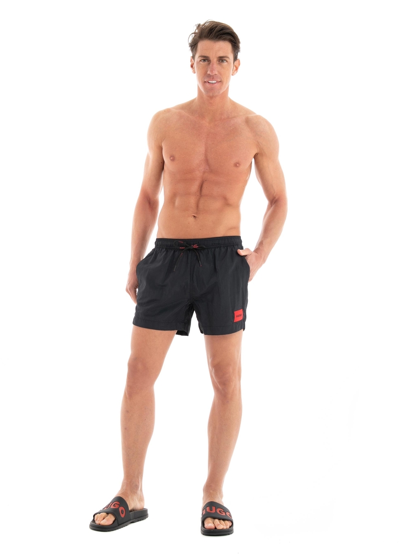 HUGO Quick-Dry Swim Shorts DOMINICA - Black