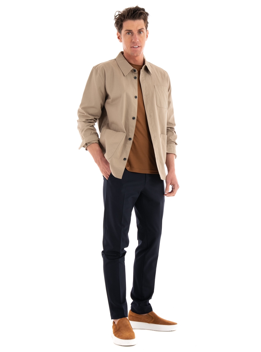 Les Deux Jason Twill Hybrid Shirt - Beige