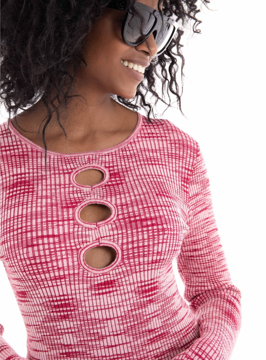 Glamorous Knit Dress - Rose