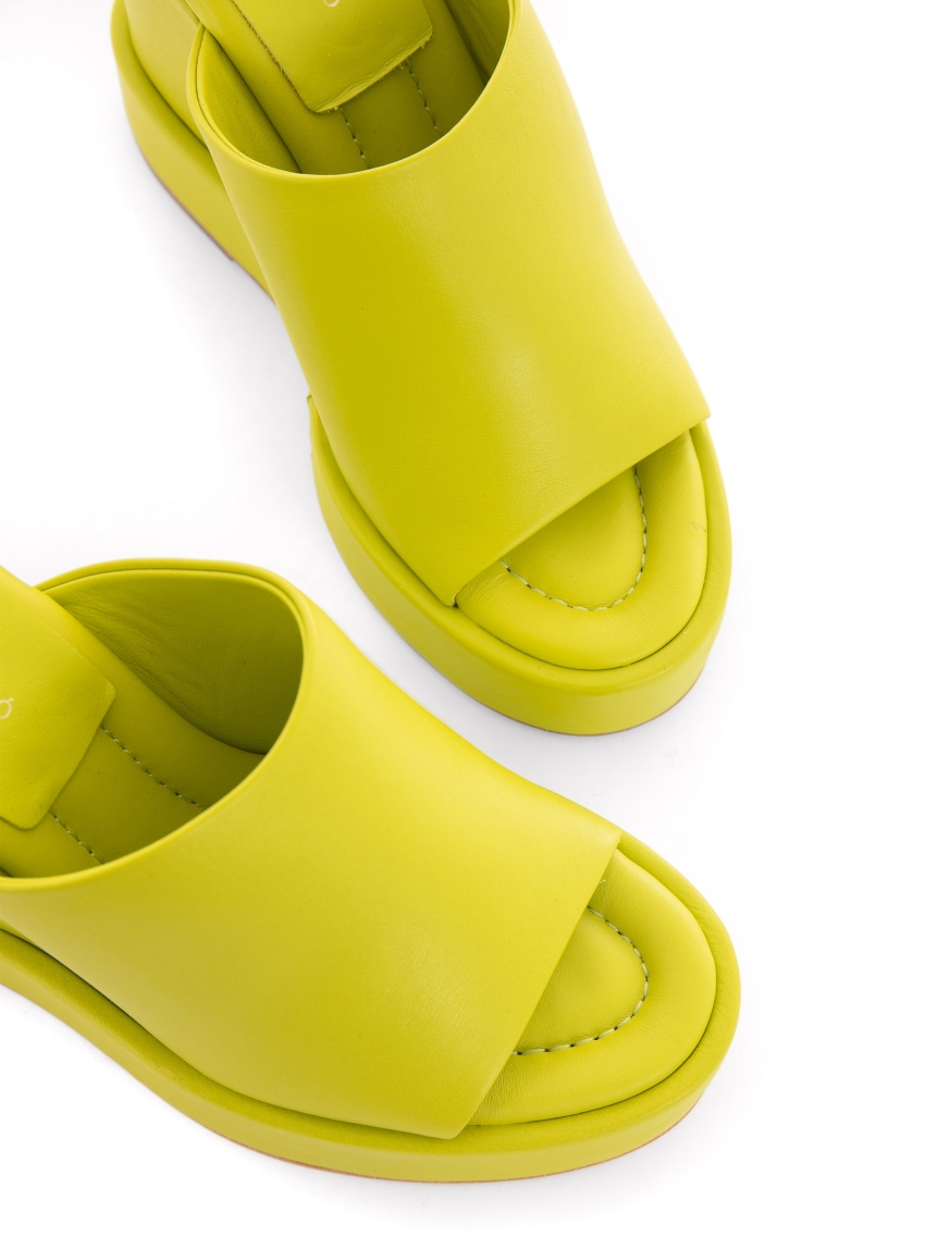 Paloma Barcelo Heel Sandals Angelina - Lime