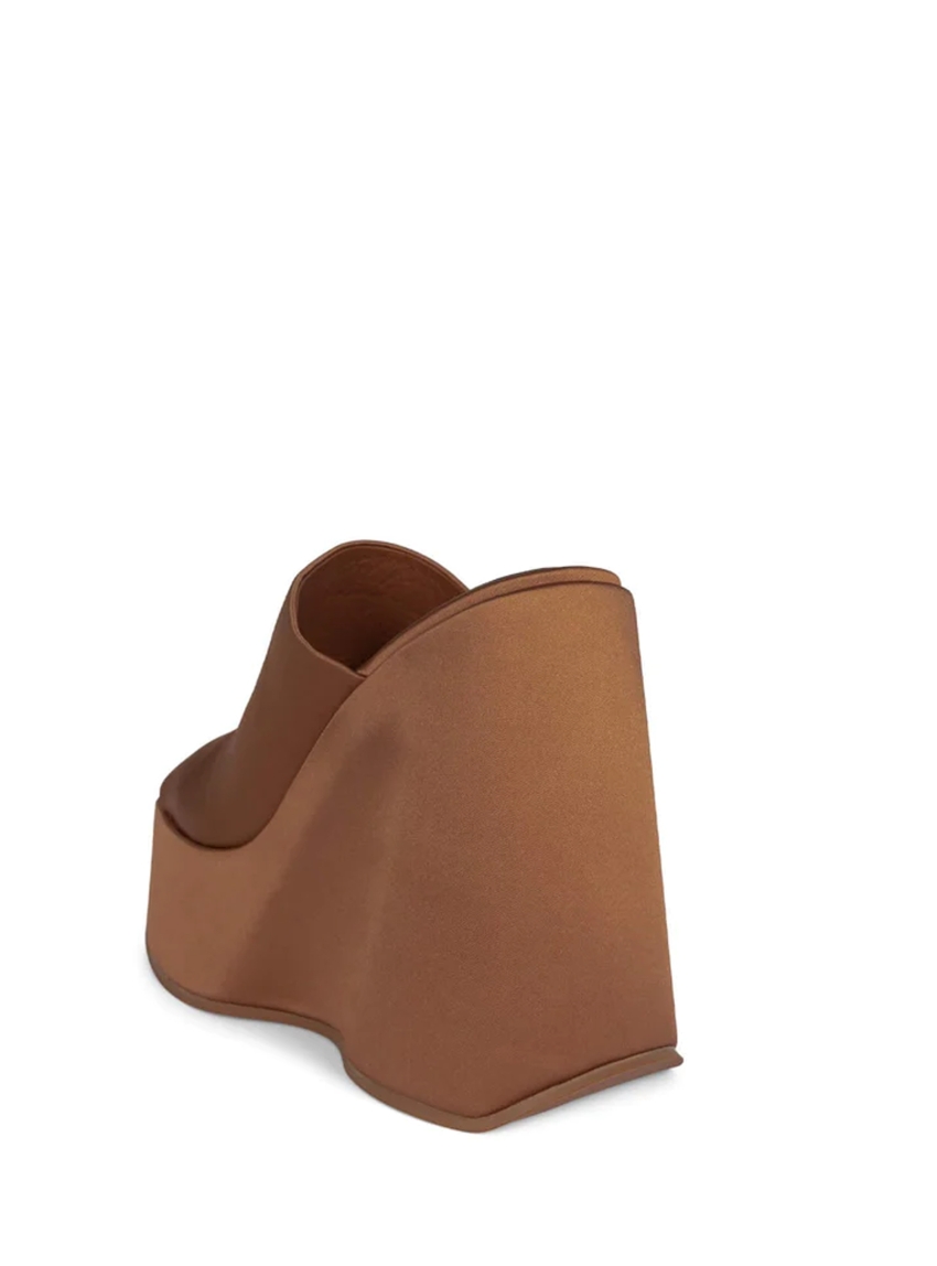 Jeffrey Campbell High Up Platforms Sandals - Bronze