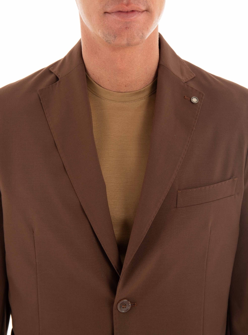 Paul Miranda Slim Fit Blazer - Brown