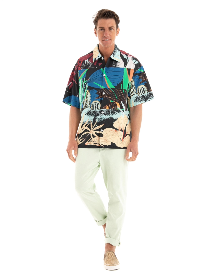 Jack & Jones Belmont Aop Shirt - Black