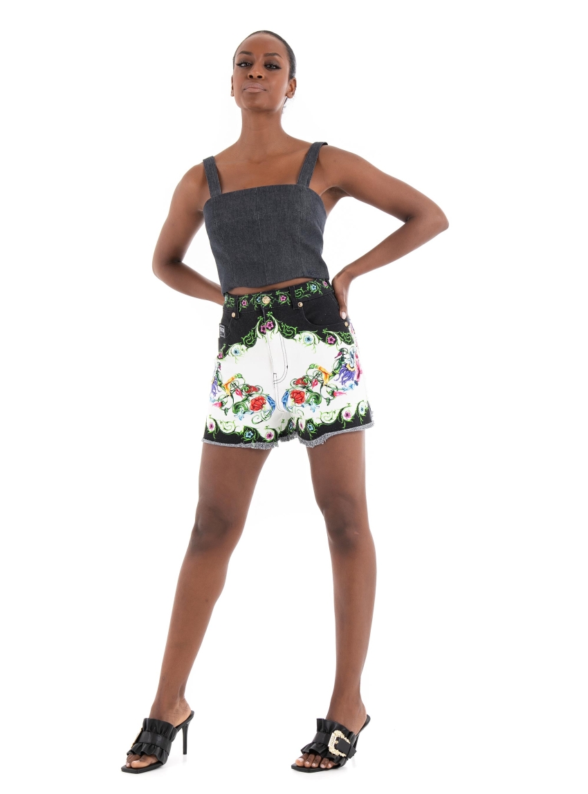 Karl Lagerfeld Klxav Denim Look Bandeaux Top - Dark Blue