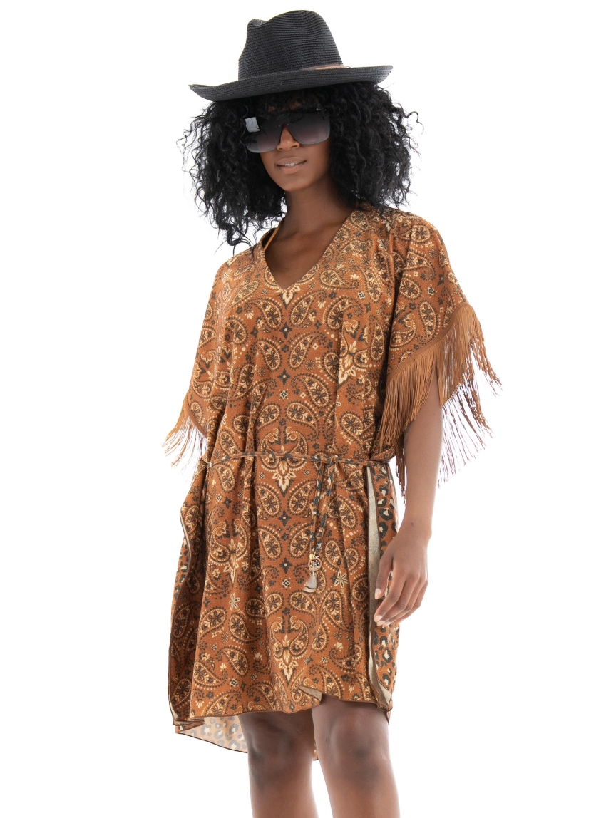 4giveness Ibiza Caftan Dress - Animal Print