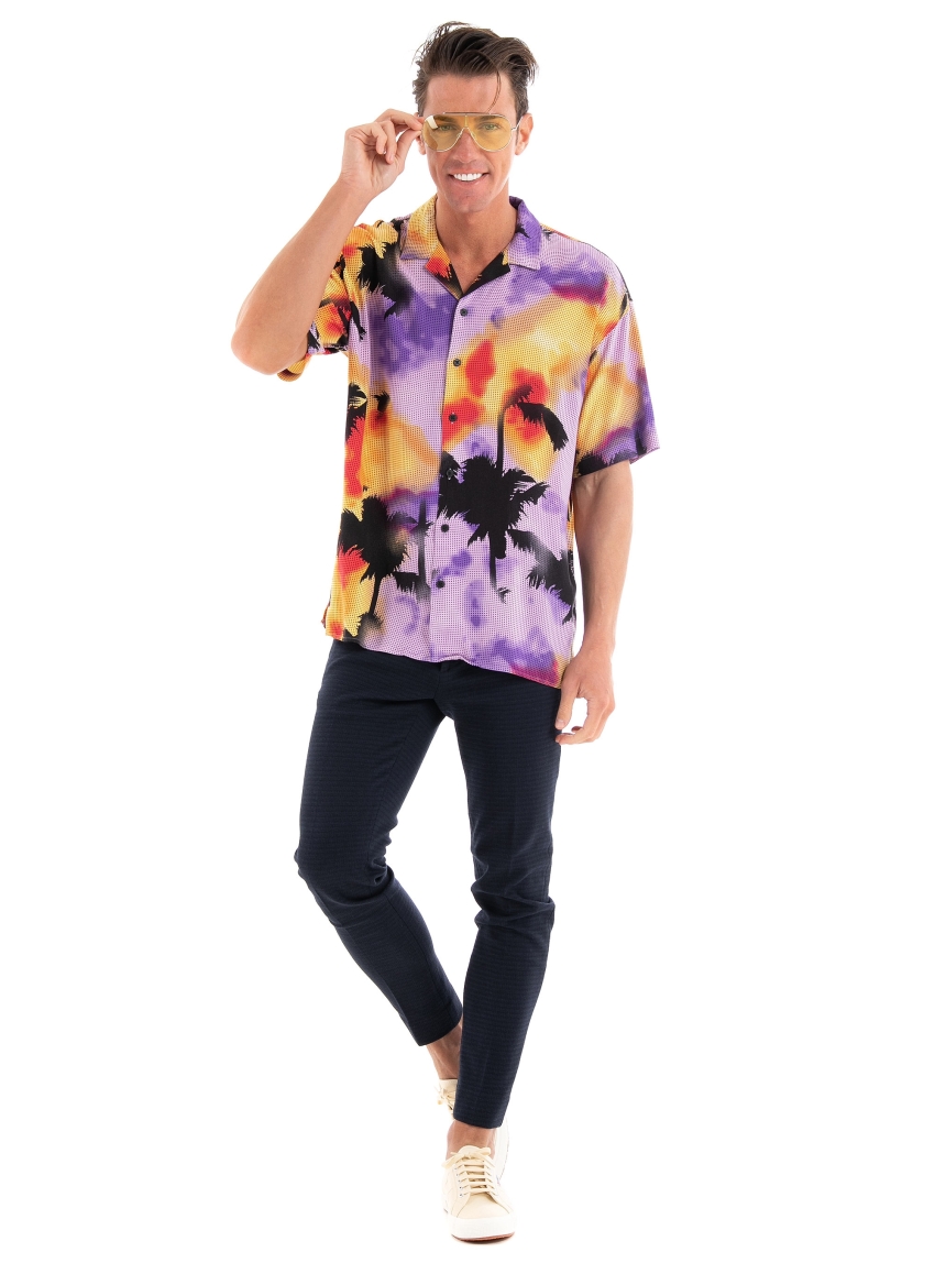 Jack & Jones Energy Reggie Resort Shirt - Lavender