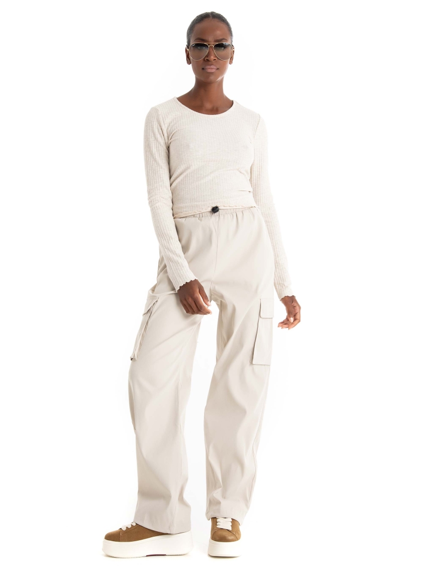 Only Cashi Cargo Pants - Light Grey