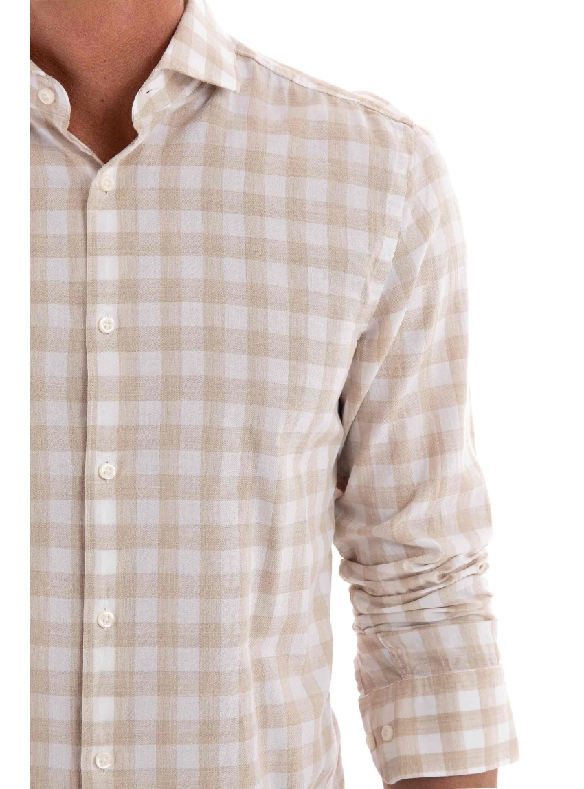 BOSS Casual Fit Shirt C-HAL-Spread-C1-223 - Beige