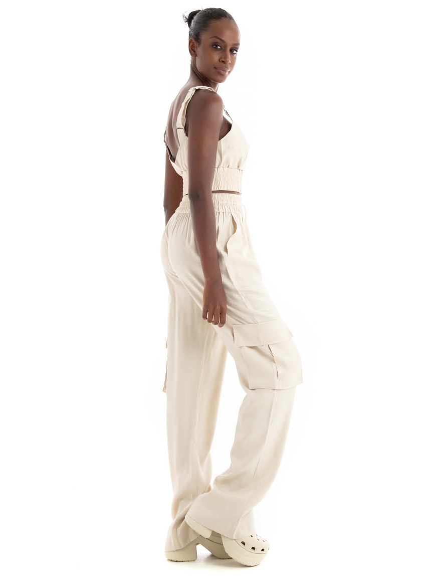 Guess Chantal Pants - Light Beige