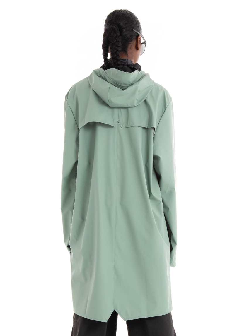 Rains Long Jacket - Pistachio