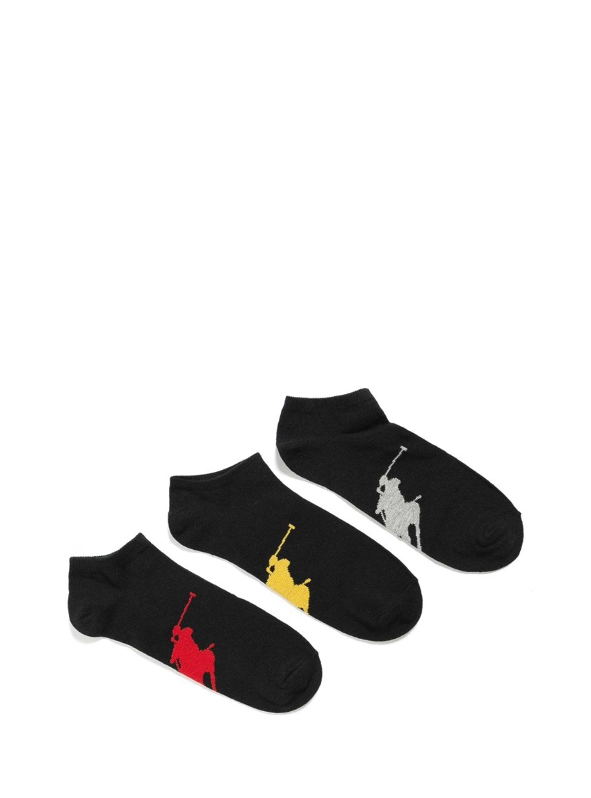 Polo Ralph Lauren Big Pony 3-Pack Socks - Black