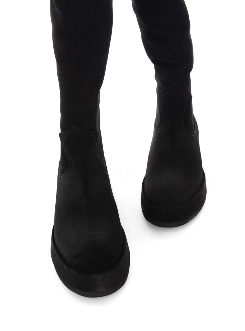 Paloma Barcelo Roy Leather Boots - Black