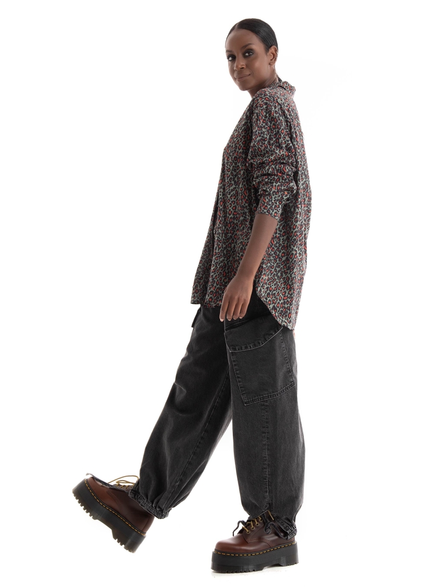 Only Pernille High Waist Cargo Jogger Jeans - Black