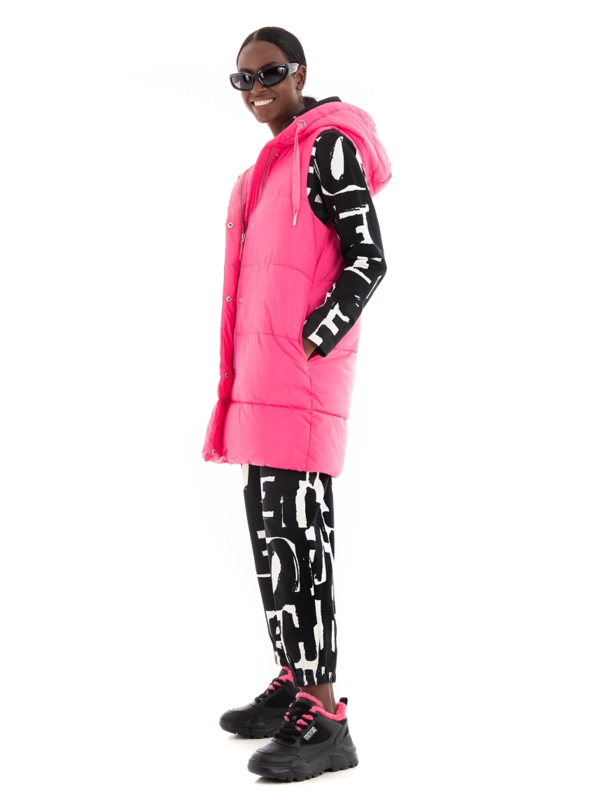 Only Asta Puffer Waistcoat - Pink