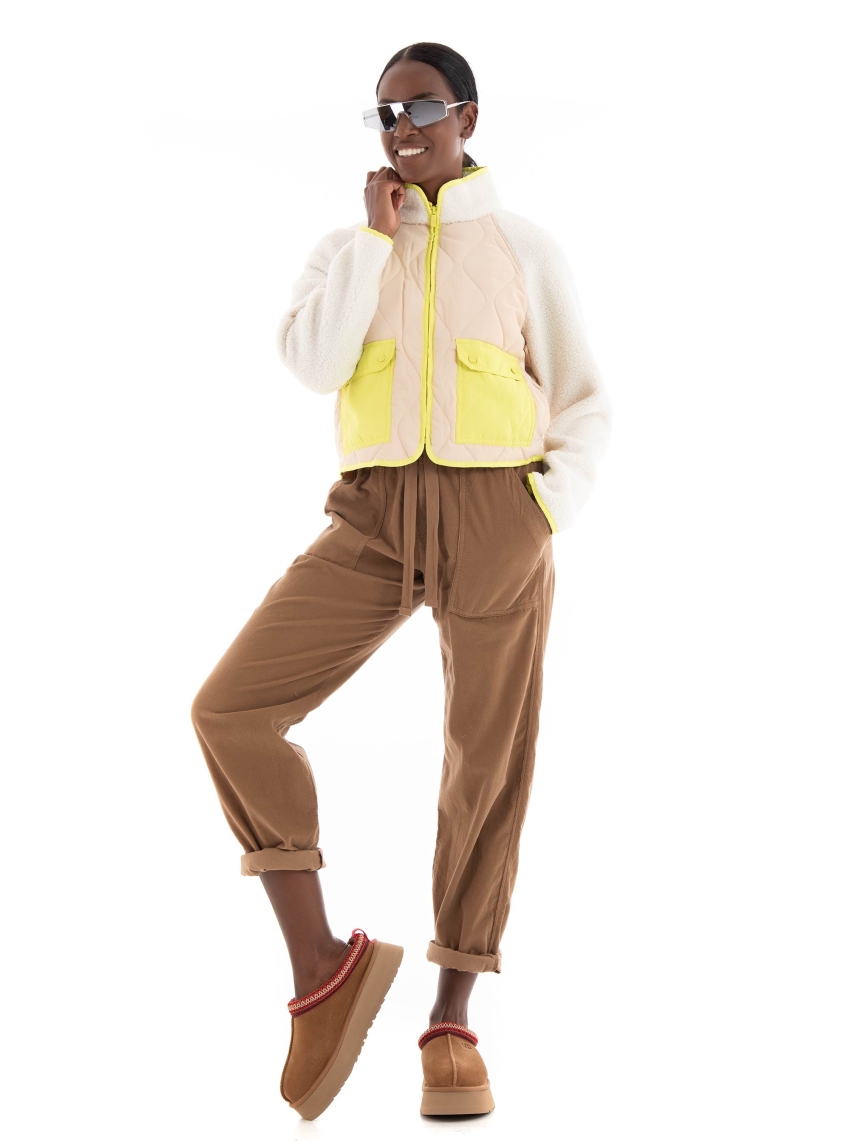 Ugg Dayana Quilted UGG Fluff Jacket - Off White