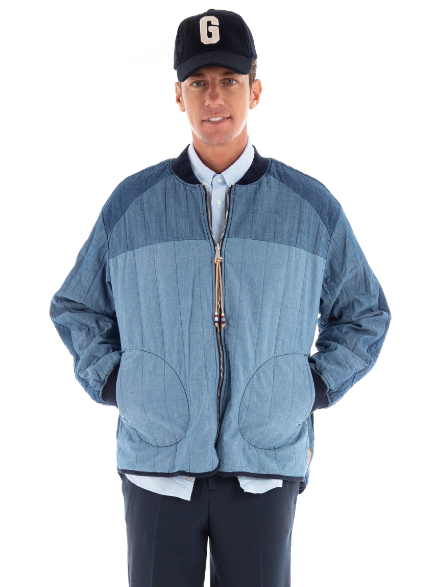 Scotch & Soda Reversible Bomber Jacket - Indigo